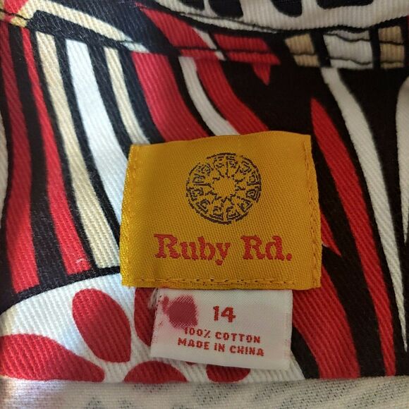 Ruby Rd Womens Floral Print Jacket sz 14 - Picture 3 of 3